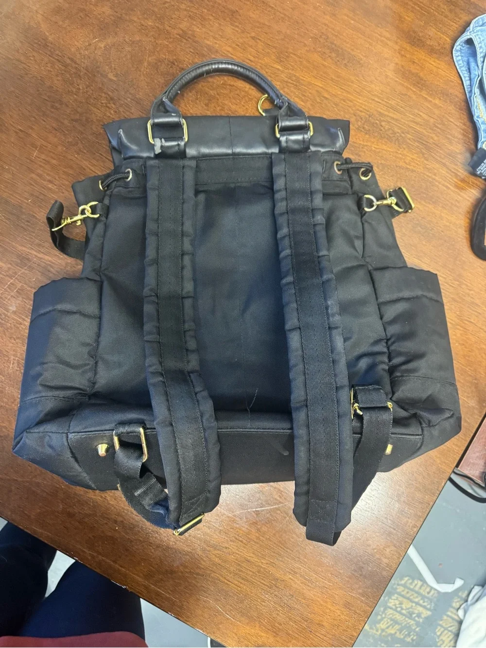 Skip Hop Black and gold Diaper Backpack Tote